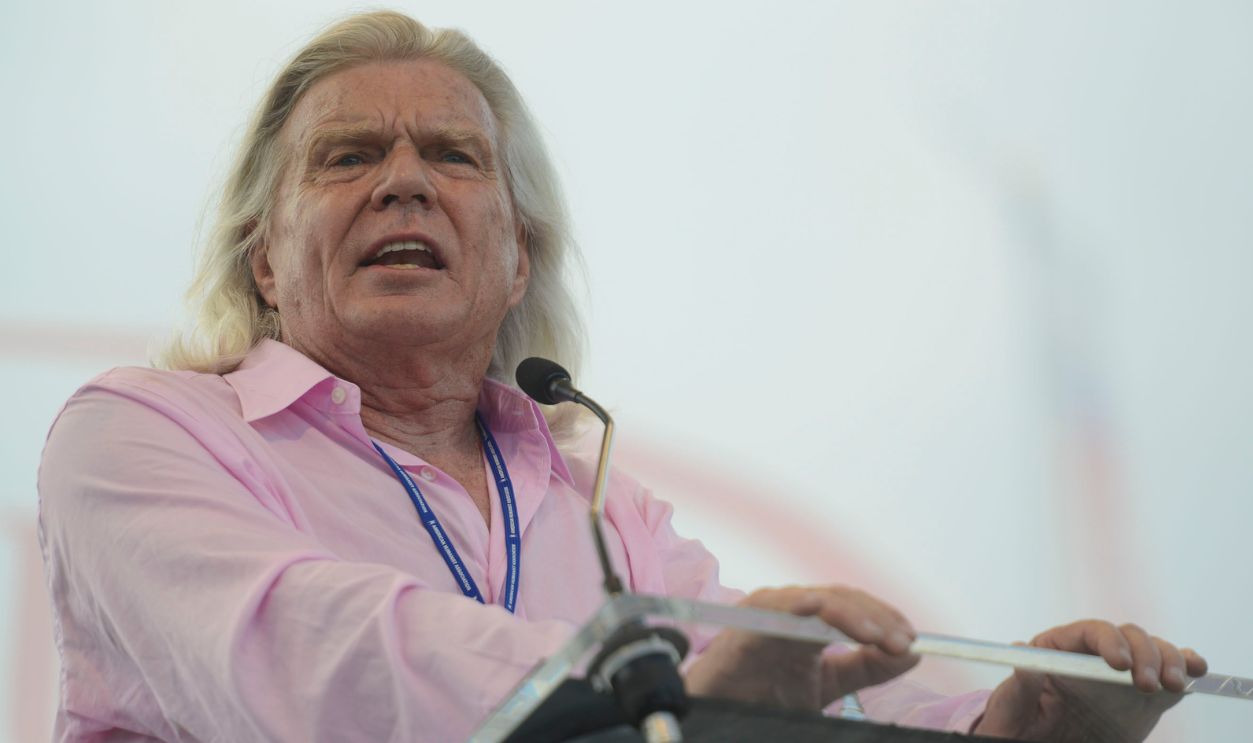  Actor John Davidson speaks at the Reason Rally 2016 at Lincoln Memorial on June 4, 2016 in Washington, DC. 