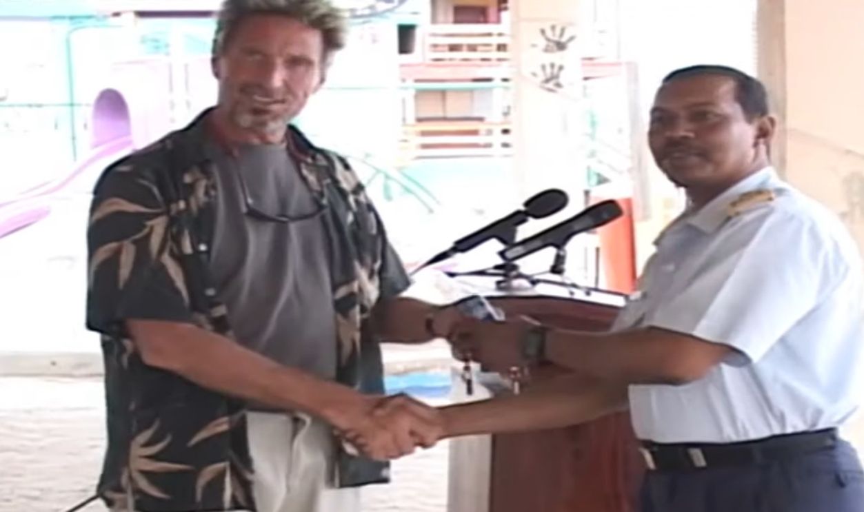 Screenshot from Gringo: The Dangerous Life Of John McAfee (2016)