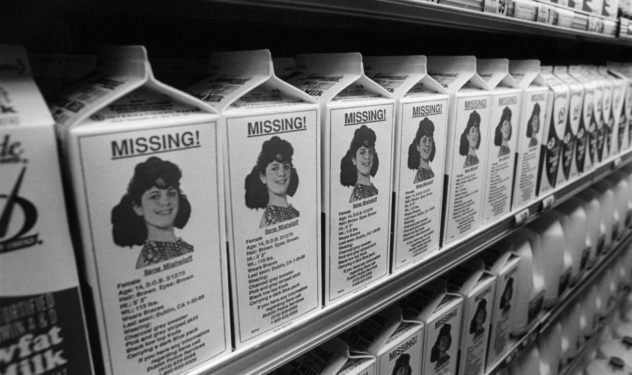  Sunnyside Farms put the missing Ilene Misheloff on their milk cartons.