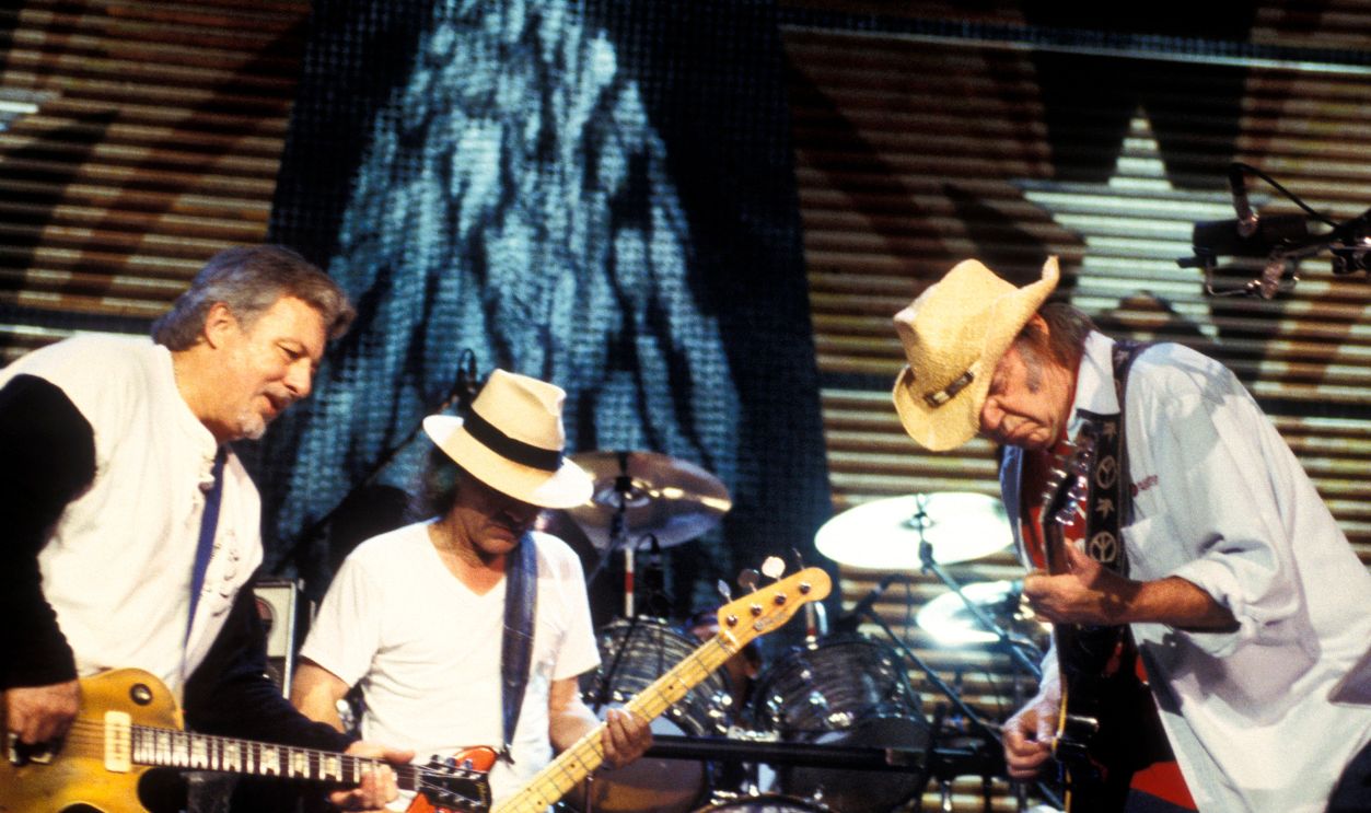 FARM AID Photo of CRAZY HORSE and Neil YOUNG, with Crazy Horse