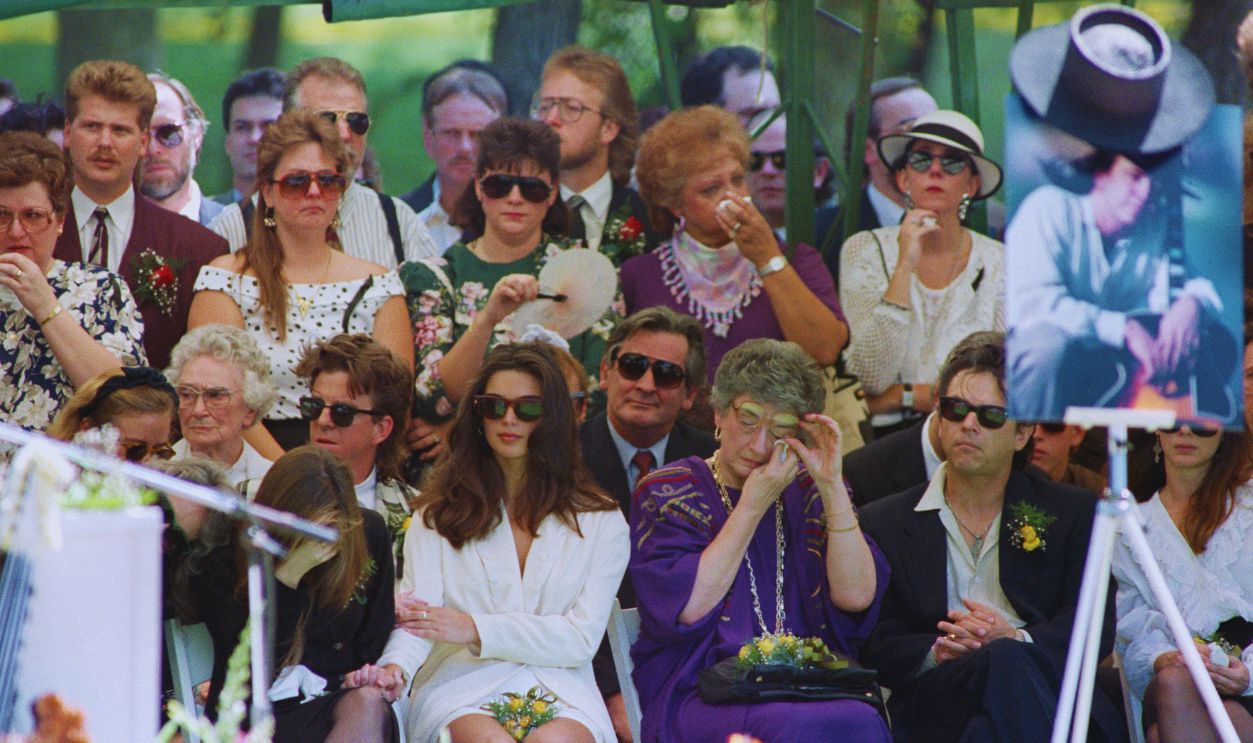 Gettyimages - 515246972, Mother of Blues Guitarist Stevie Ray Vaughn Mourning at His Funeral Services