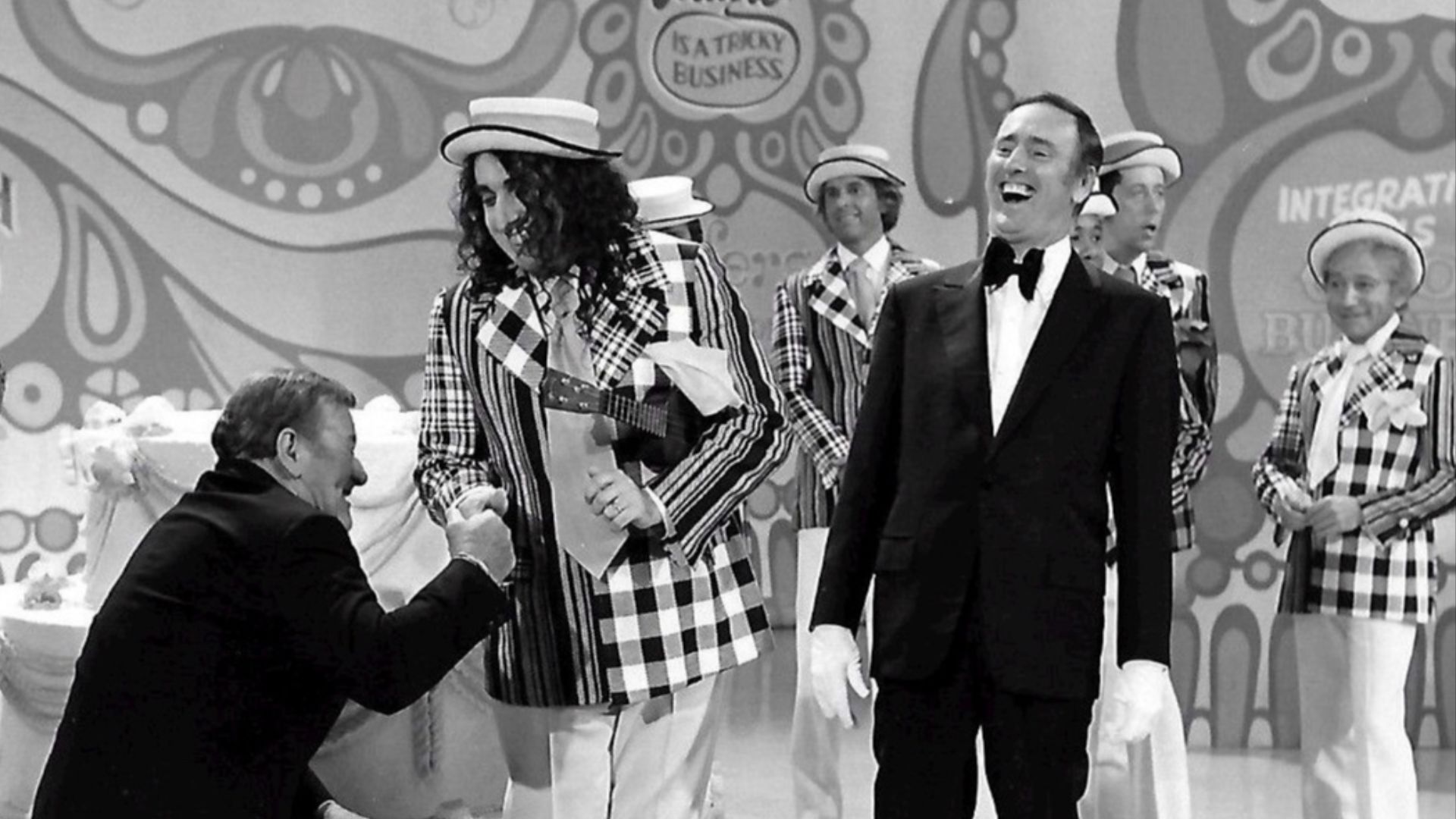 File:John Wayne Tiny Tim Laugh In 1971.JPG