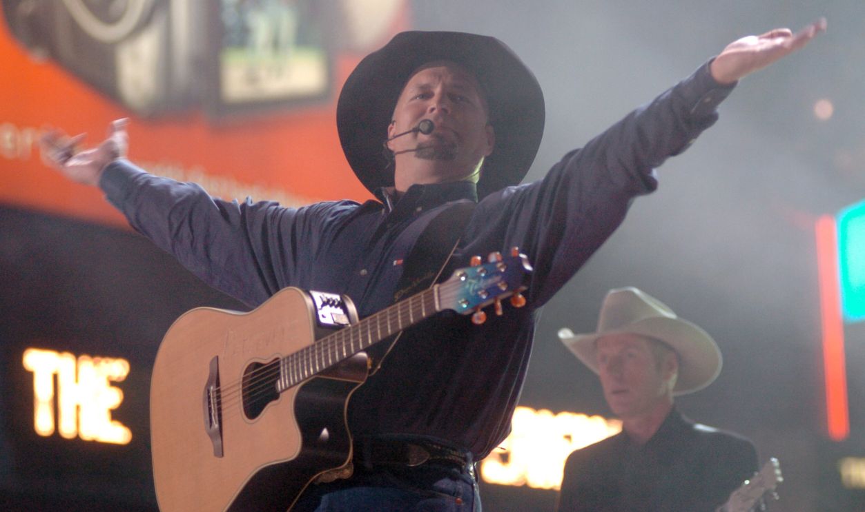 Garth Brooks performs 