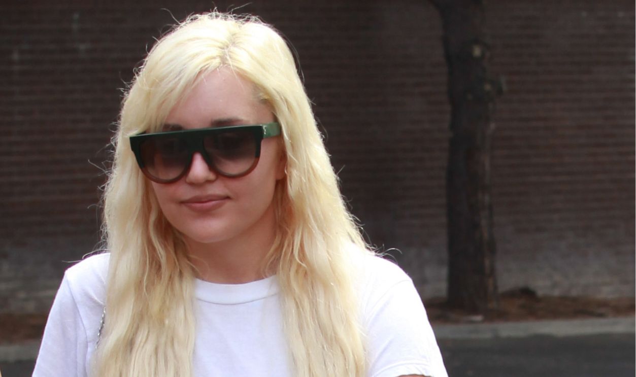 Amanda Bynes is seen on August 25, 2015 in Los Angeles, California. 