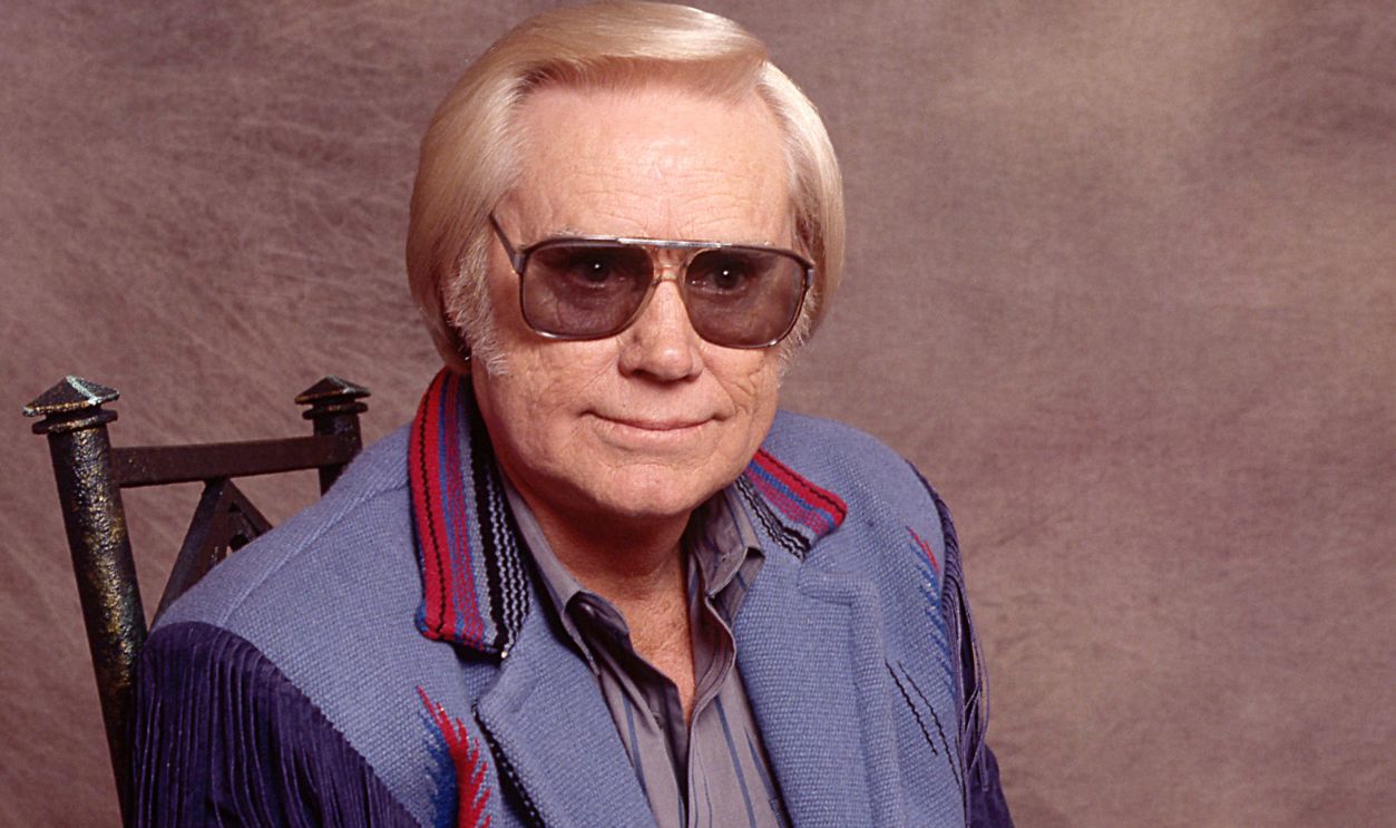 Country Music Singer Songwriter George Jones in photo studio on January 1, 1993 in Nashville, Tennessee