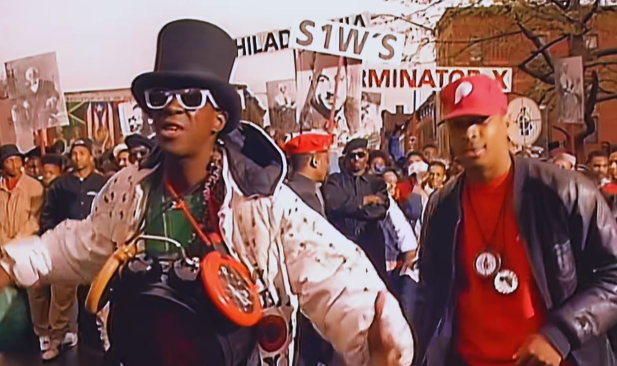 Screenshot from Public Enemy – Fight the Power (1989)