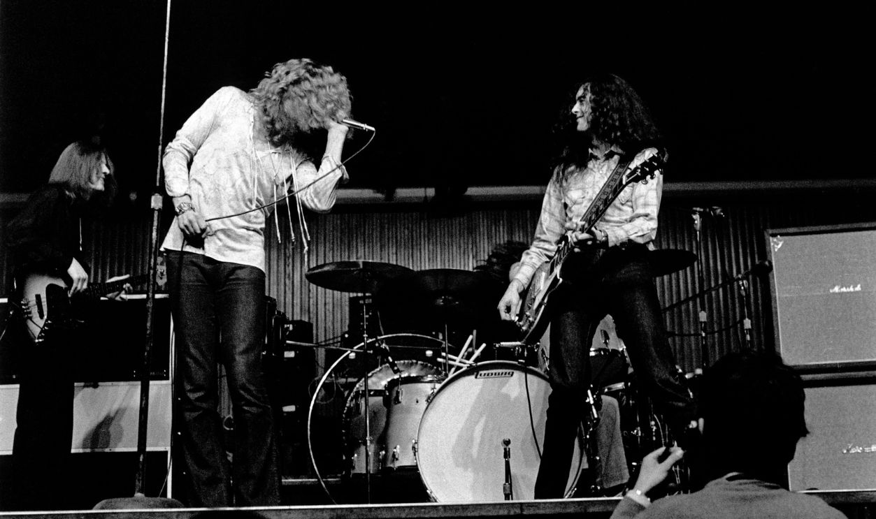 LED ZEPPELIN; John Paul Jones Robert Plant Jimmy Page - Led Zeppelin, February 28, 1970 - Copenhagen, Denmark