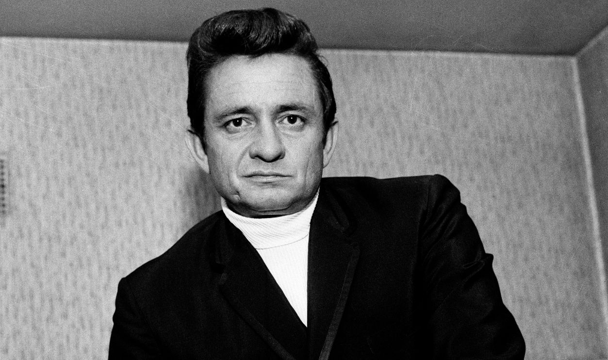 American country music singer, songwriter and guitarist Johnny Cash (1932 - 2003).