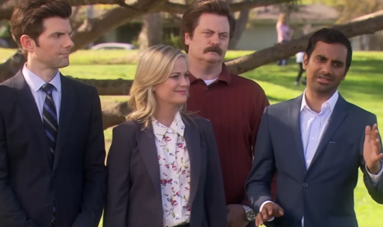 Screenshot from Parks and Recreation, NBC (2009–2015)