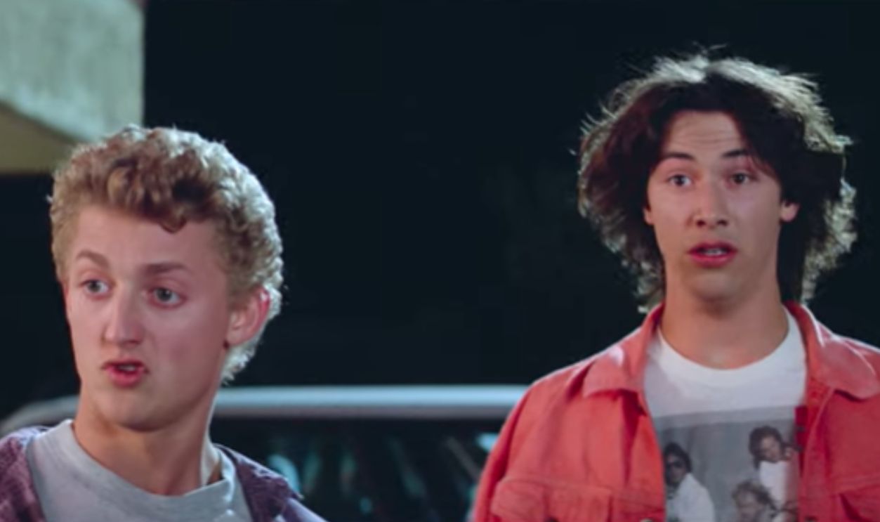 Screenshot from Bill & Ted's Excellent Adventure (1989)