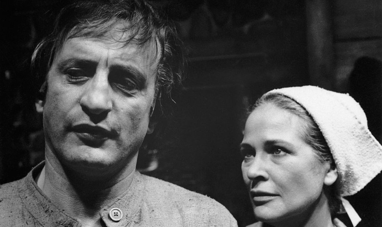 (Original Caption) 1967: George C. Scott and Colleen Dewhurst in scenes from the television production of 