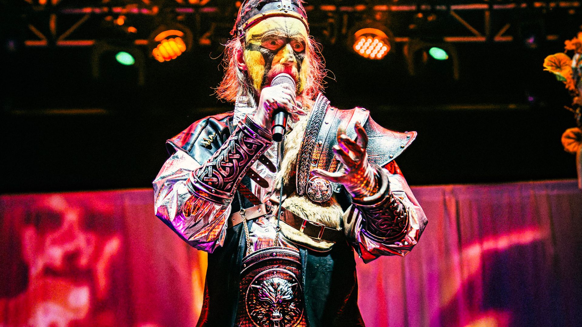 Arthur Brown in 2025 during his live show with The Crazy World Of Arthur Brown. His signature