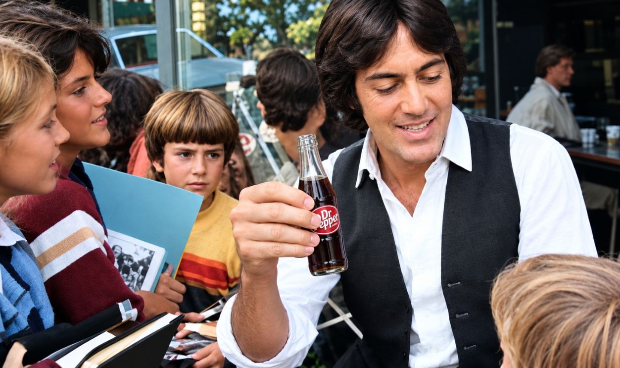 Screenshot from Dr Pepper Commercial, Young & Rubicam (1977) 