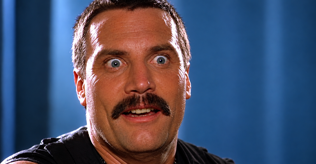 Screenshot of Vernon Wells as Captain Bennett in Commando (1985)