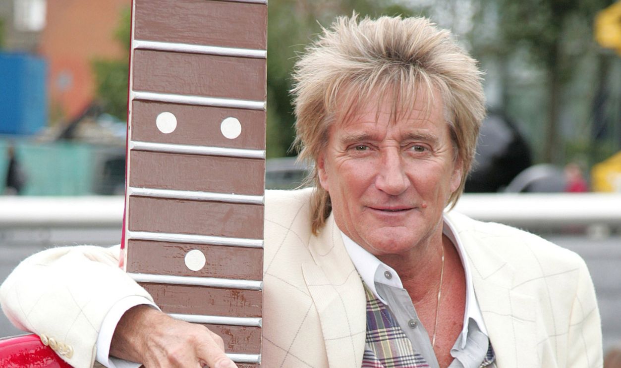 Rod Stewart during Gibson Guitar Town - Launch at More London in London, Great Britain