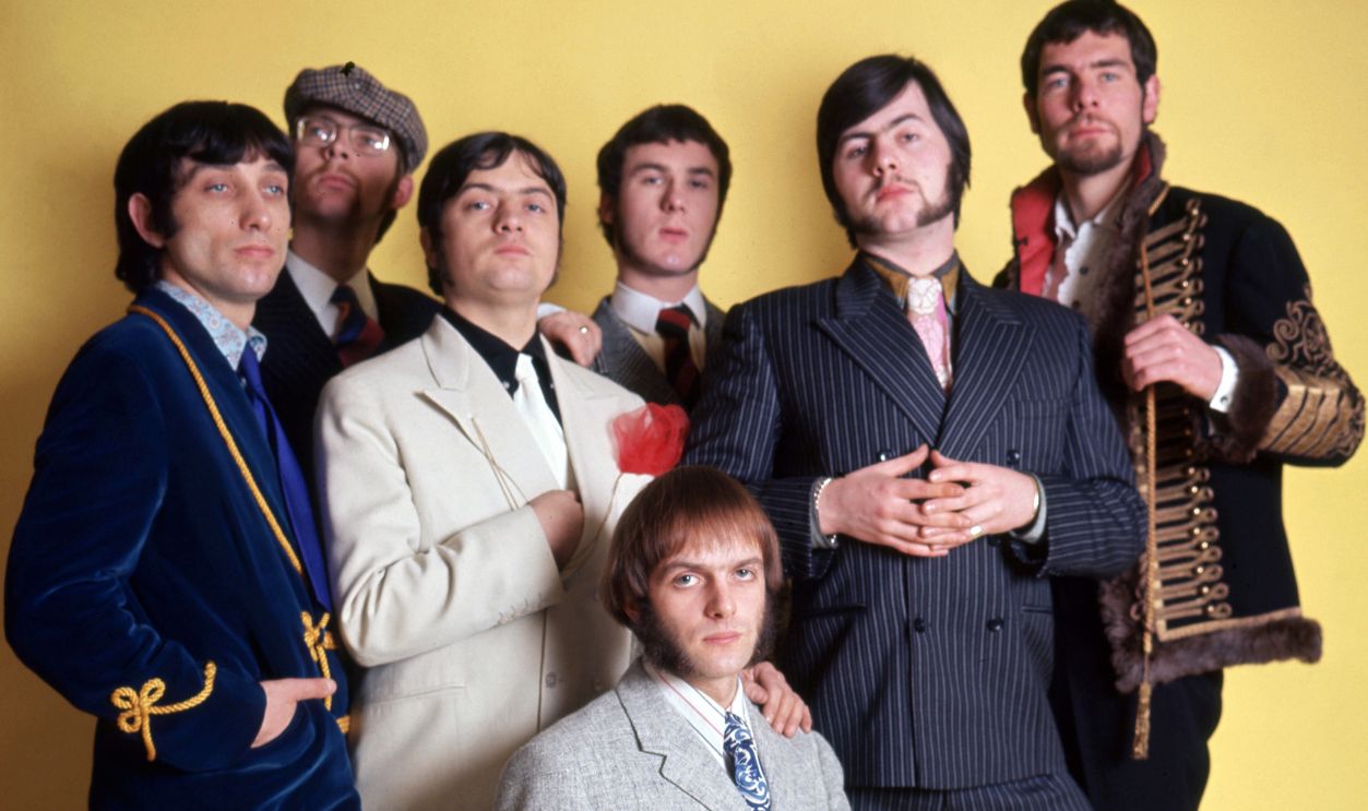 LONDON - 1967: The New Vaudeville Band, whose hit single "Winchester Cathedral hit #1 in the US, in London, England, March 18, 1967.