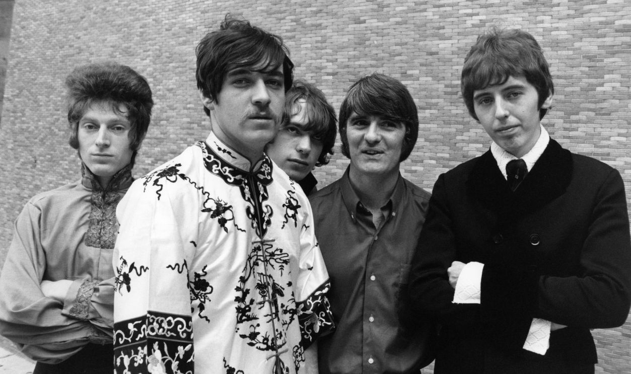 English rock band Procol Harum posed in London in May 1967. Members of the group are, from left, Ray Royer, Gary Brooker (1945-2022), Matthew Fisher, Bobby Harrison (1939-2022) and David Knights.