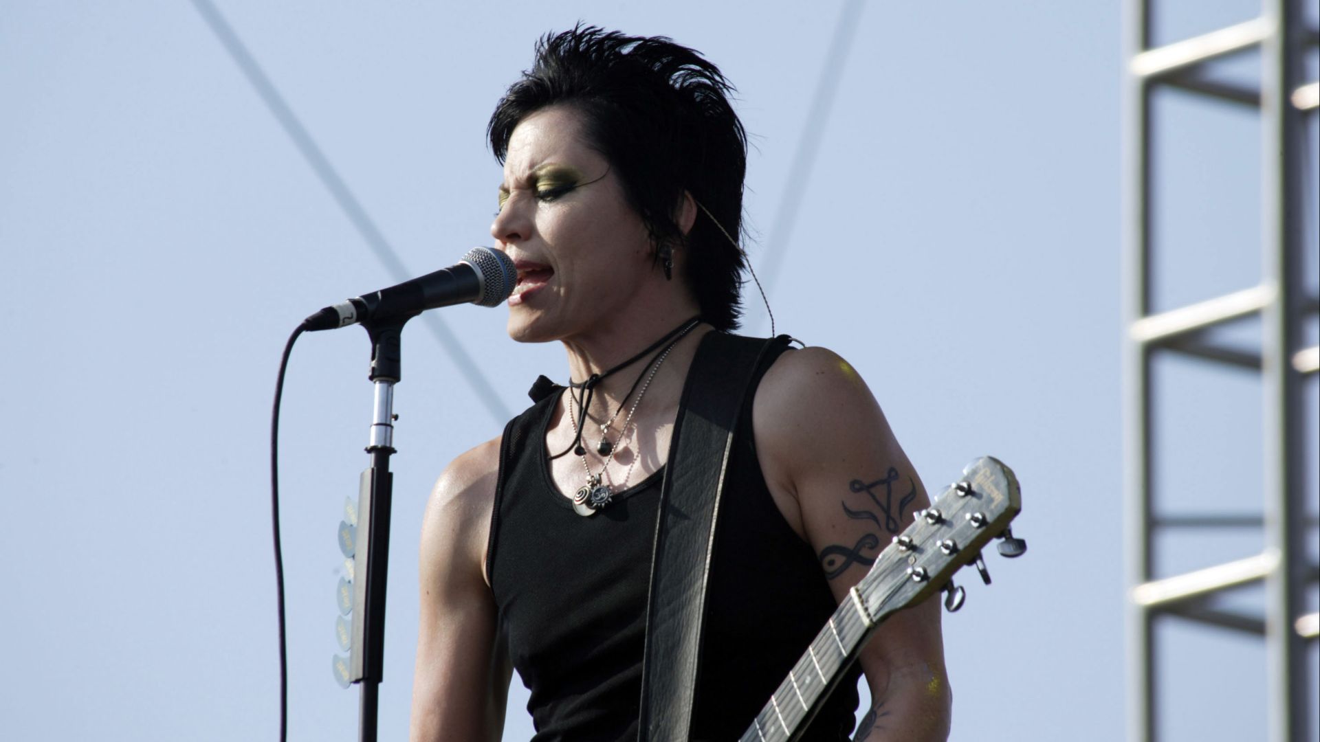 Rock music recording artist Joan Jett and the Blackhearts Band performs on stage for the Tribute to Our Heroes