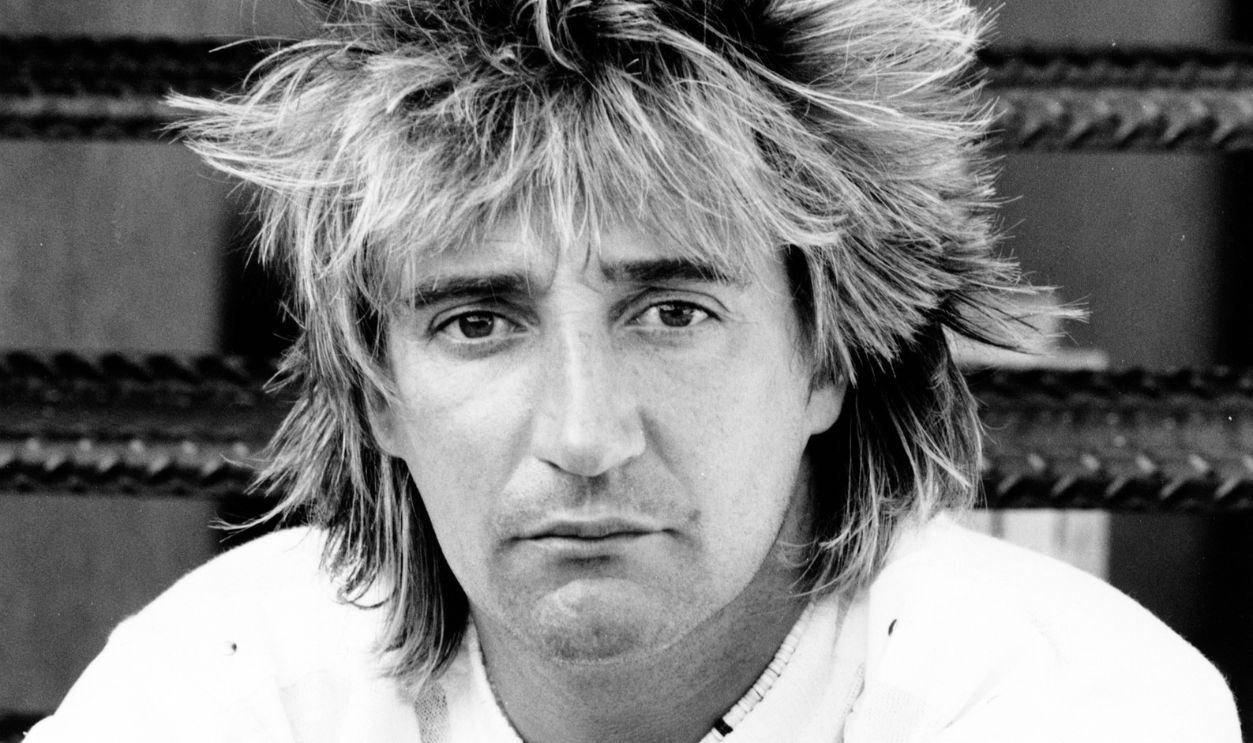 Rod Stewart 1983 at the Music File Photos 1980's in Los Angeles, California