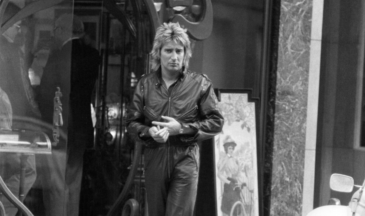 Rod Stewart le 23 novemlbre 1980 à Paris, France.