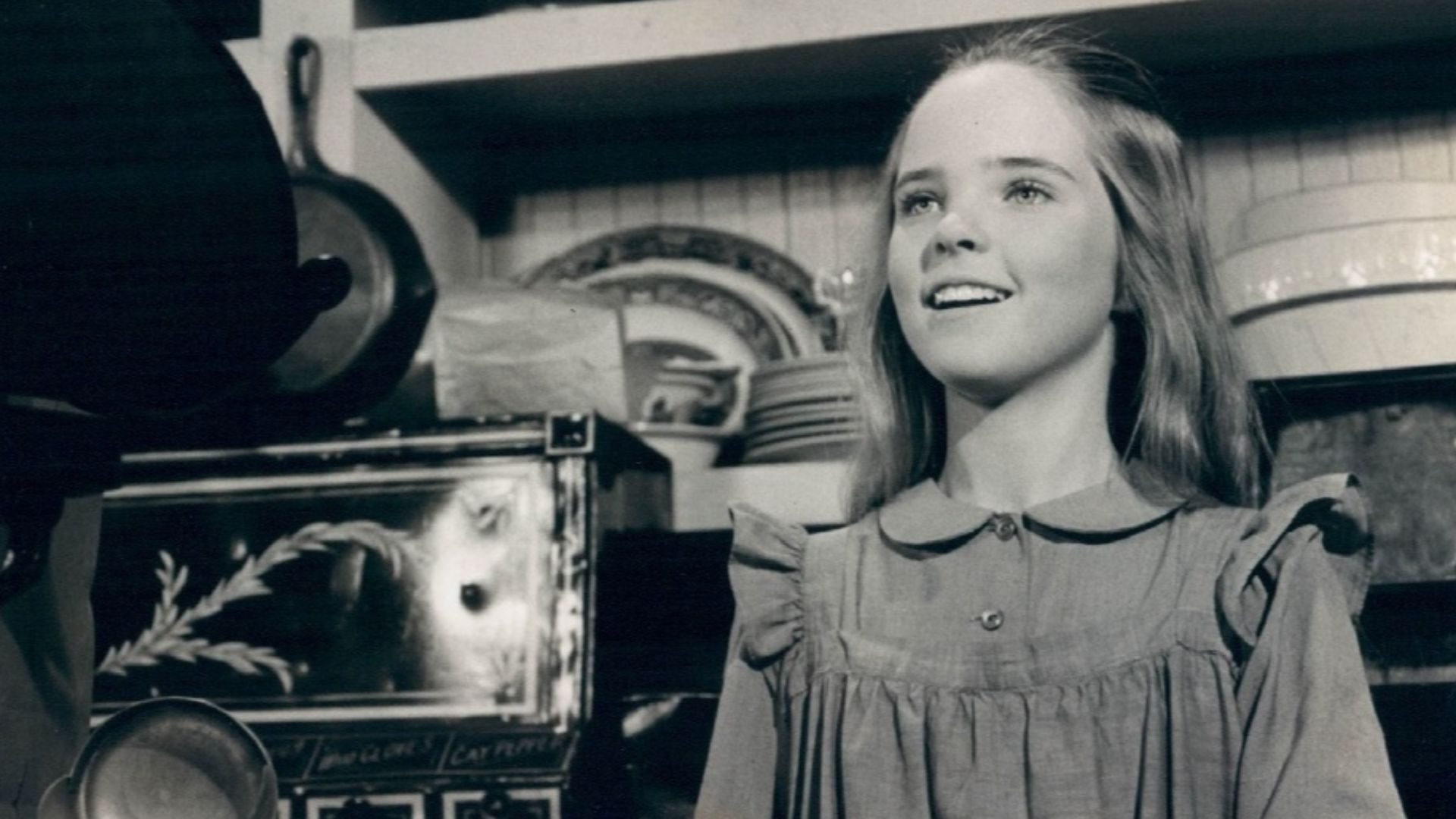 Publicity photograph of Melissa Sue Anderson as fictional depiction of Mary Ingalls of the television series Little House on the Prairie.