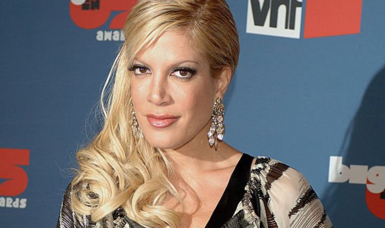 Actress Tori Spelling arrives at the