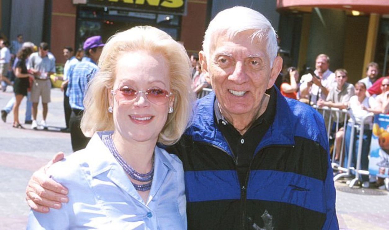 Aaron Spelling and wife Candy during