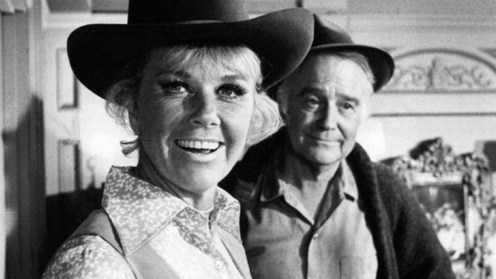 Photo of Doris Day and Lew Ayres from the television program The Doris Day Show.