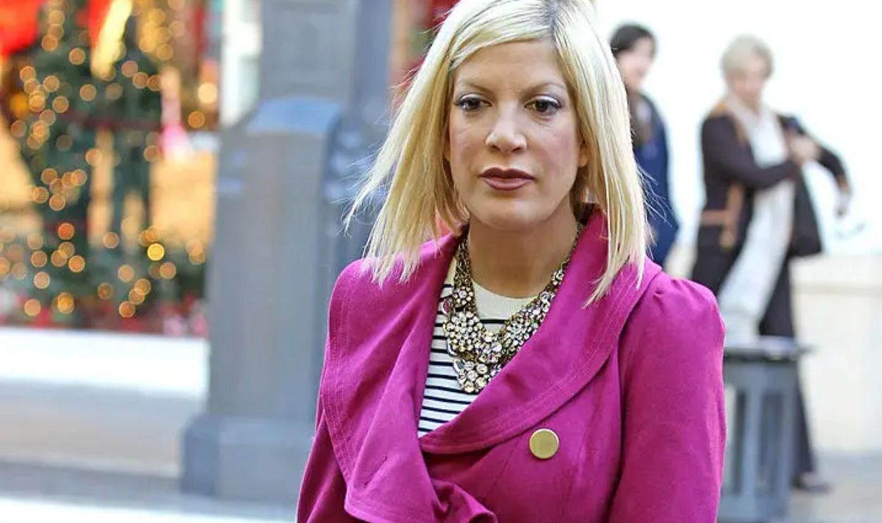 Tori Spelling is seen at The Grove on November 29, 2010 in Los Angeles, California. 