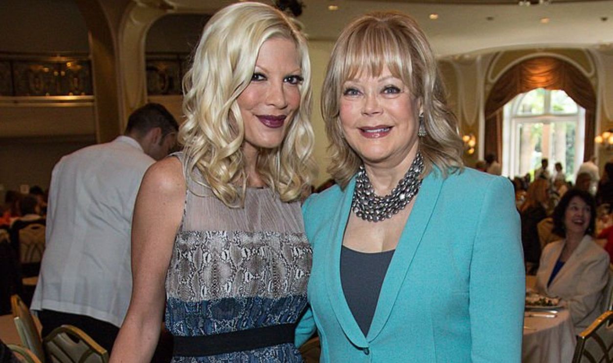 BEVERLY HILLS, CA - MAY 10: Actress Tori Spelling (L) and author Candy Spelling attend The Helping Hand of Los Angeles annual mother's day luncheon at Beverly Hills Hotel on May 10, 2013 in Beverly Hills, California.