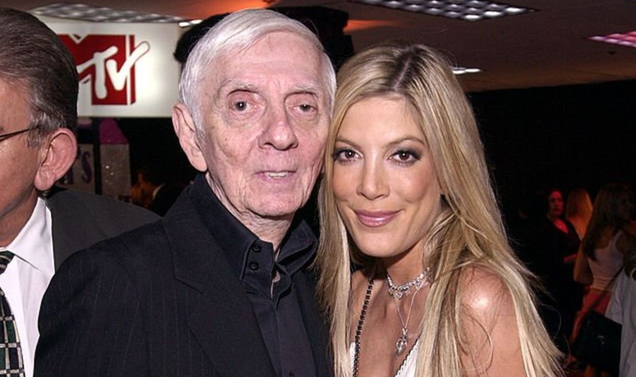 Aaron Spelling and Tori Spelling