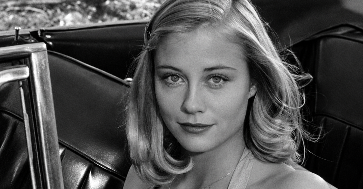 Screenshot of American actress Cybill Shepherd in The Last Picture Show (1971)