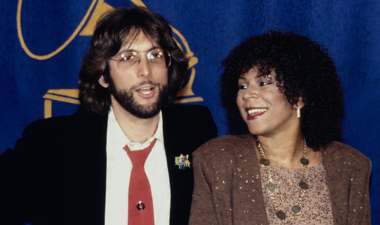 American singers Steve Bishop and Minnie Ripperton (1947 - 1979) attending the Grammy Awards in Los Angeles, California, February 15th 1979.
