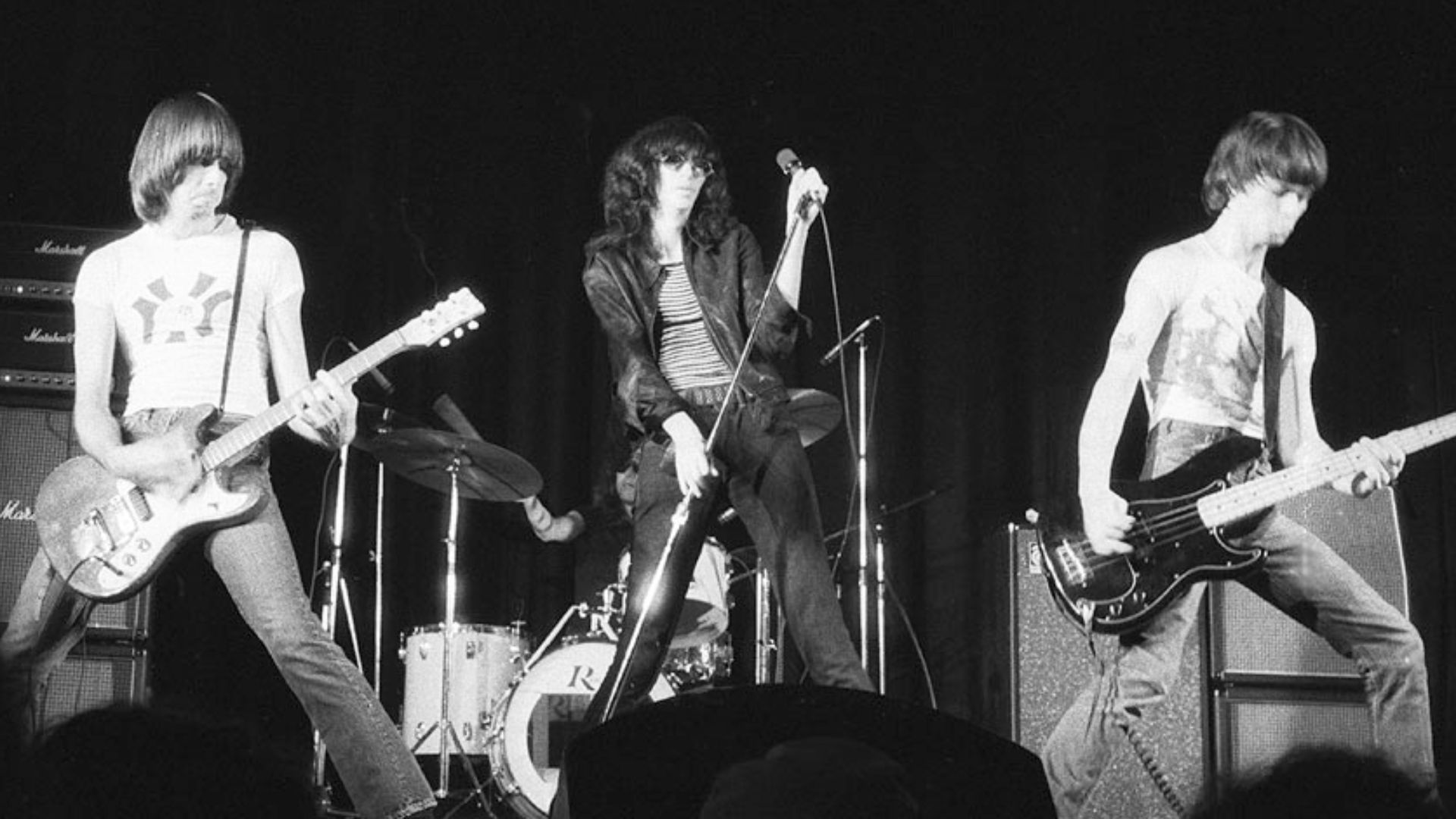 Concert by the touring Ramones, at the New Yorker Theater