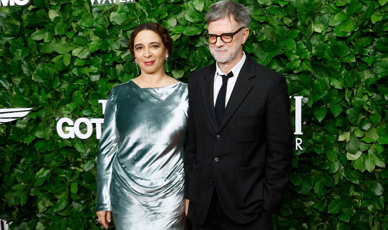 NEW YORK, NEW YORK - DECEMBER 01: (L-R) Maya Rudolph and Paul Thomas Anderson attend the 35th Gotham Film Awards at Cipriani Wall Street on December 01, 2025 in New York City.