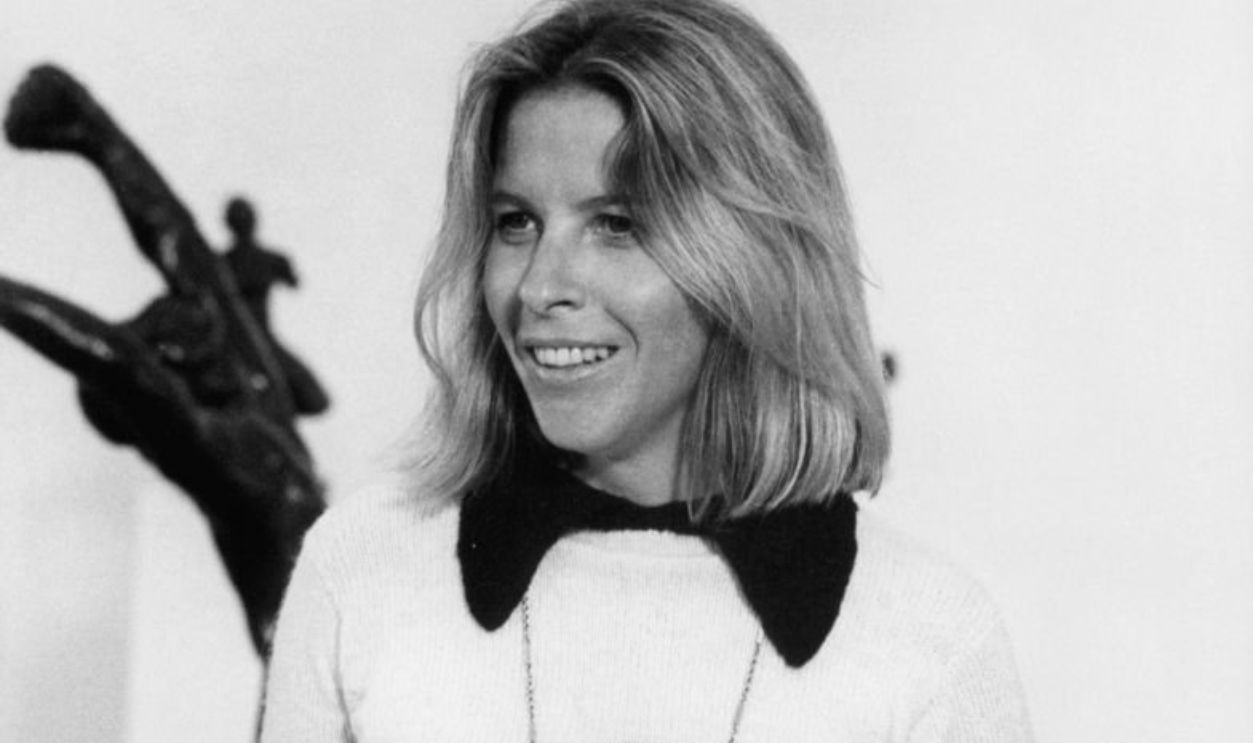Motion picture production designer Polly Platt off-camera from the film 'The Thief Who Came To Dinner', 1973.