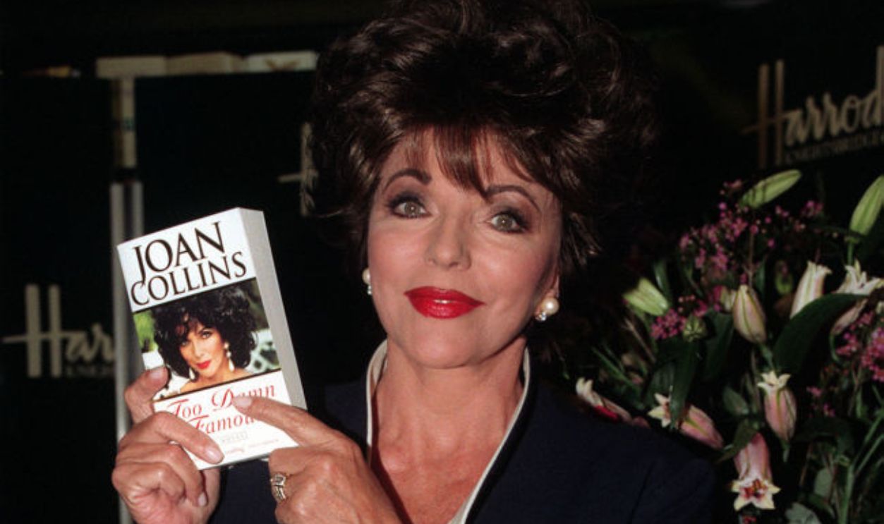 Actress and authoress Joan Collins at the launch of her new book 