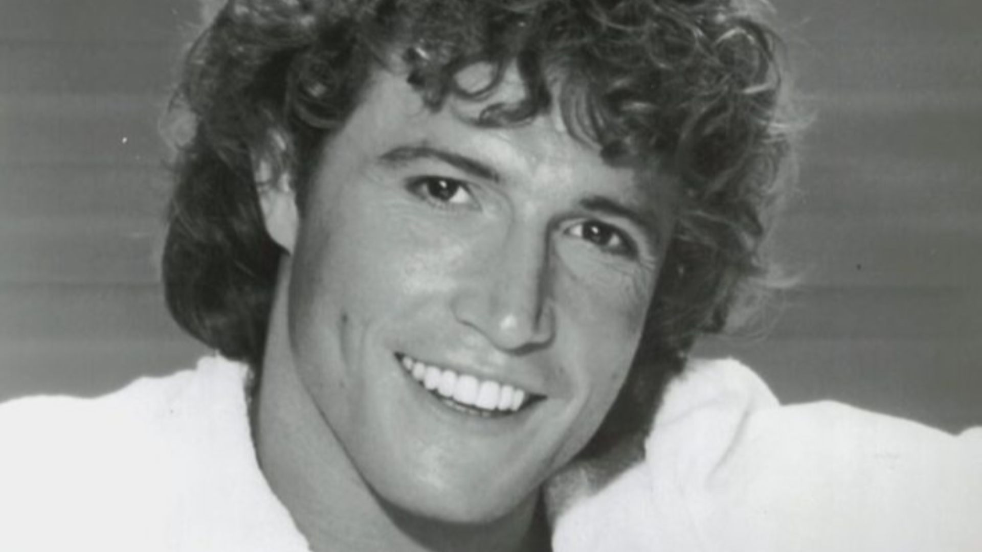 Publicity photo of Andy Gibb taken on Solid Gold, which he co-hosted from 1981 to 1982.