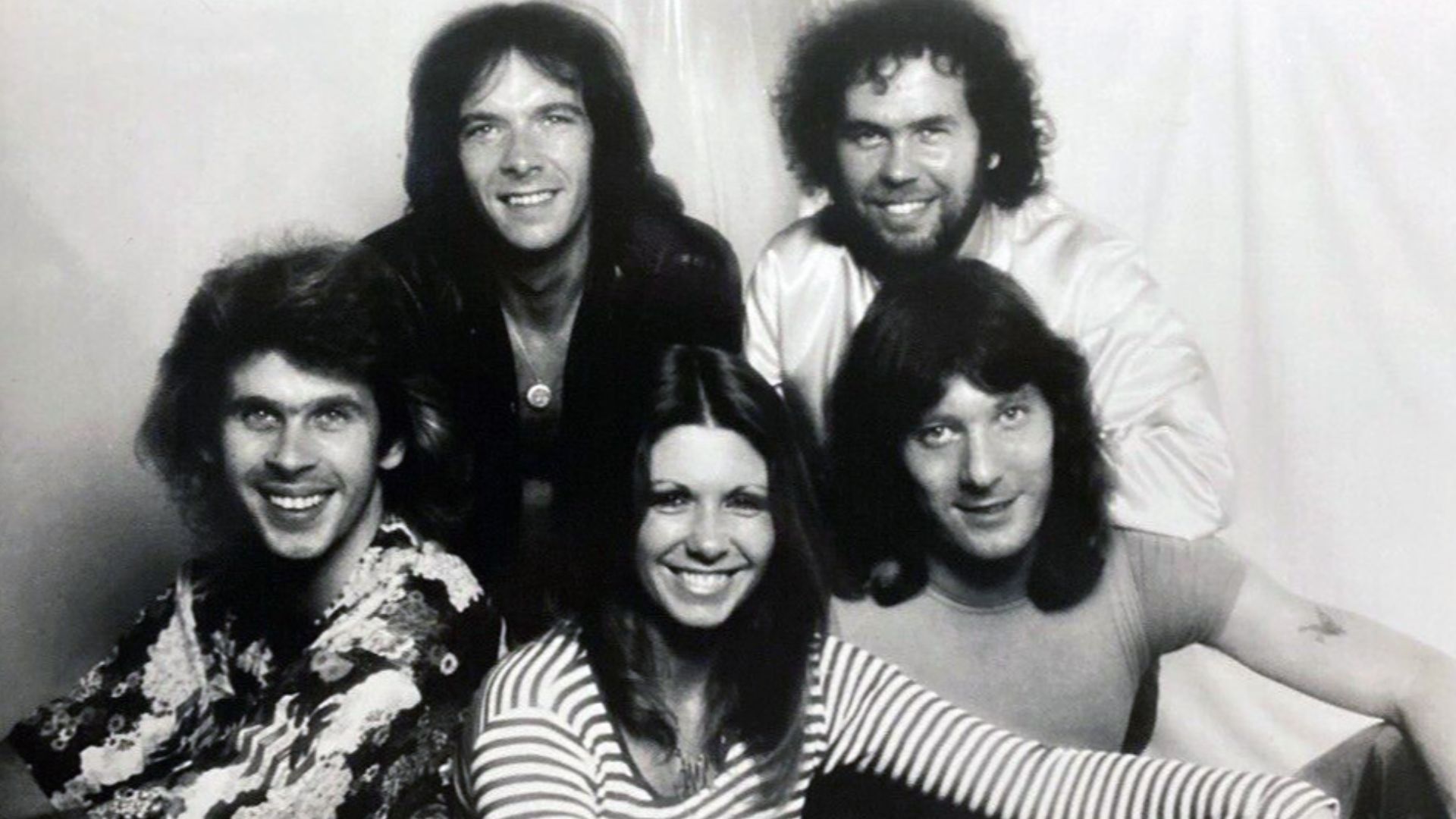 Musical group Renaissance in a publicity photo for their album Azure D’ Or, circa 1979.