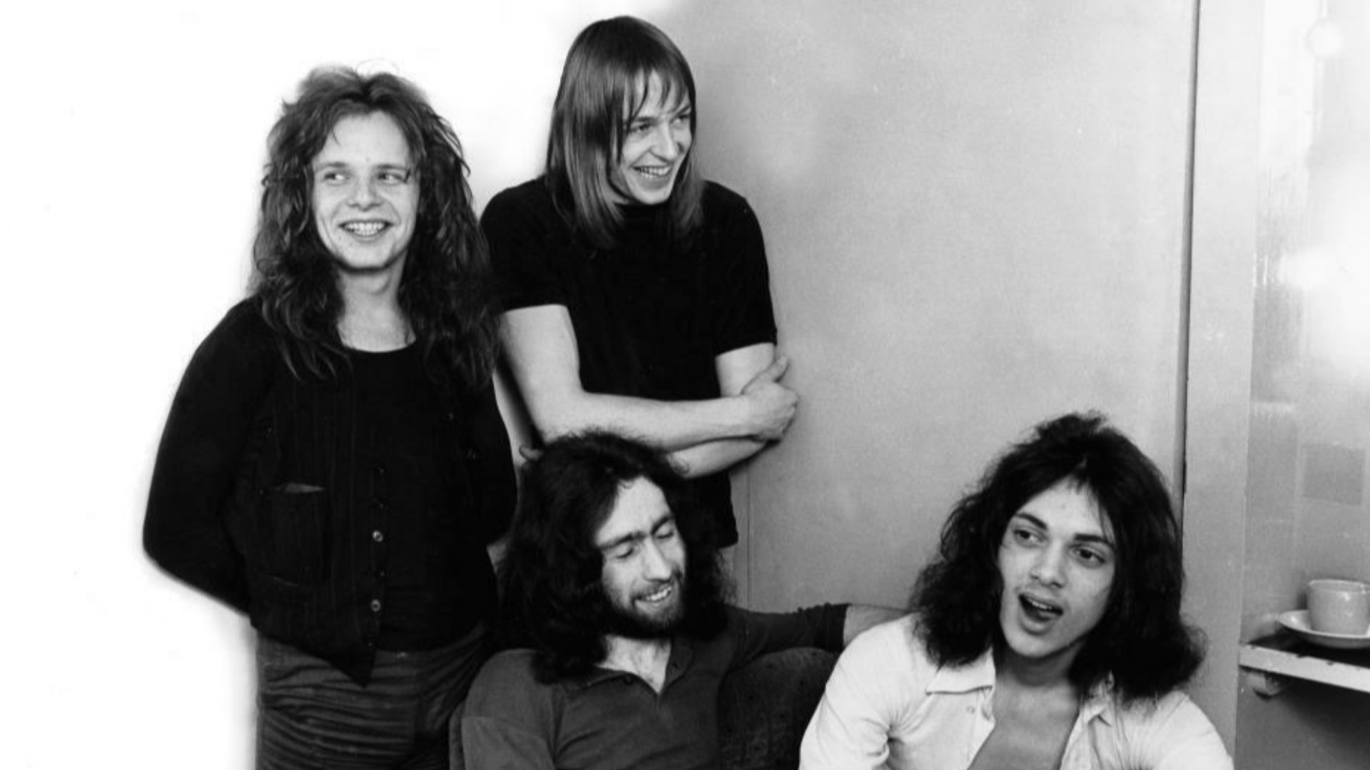 The Band Free: standing: Paul Kossoff, Simon Kirk; sitting: Paul Rodgers, Andy Fraser