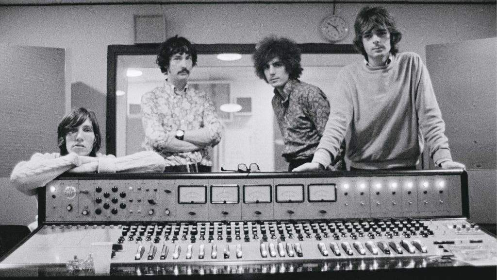 PINK FLOYD in recording studio