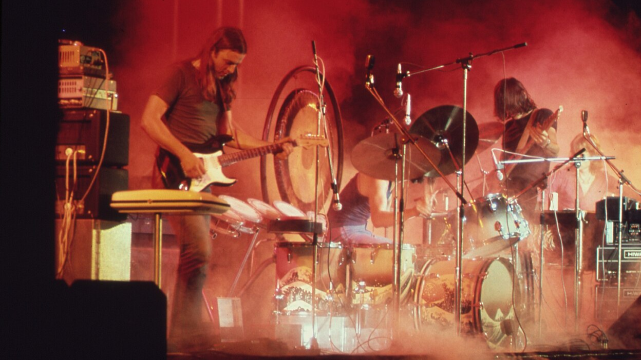 Pink Floyd performing