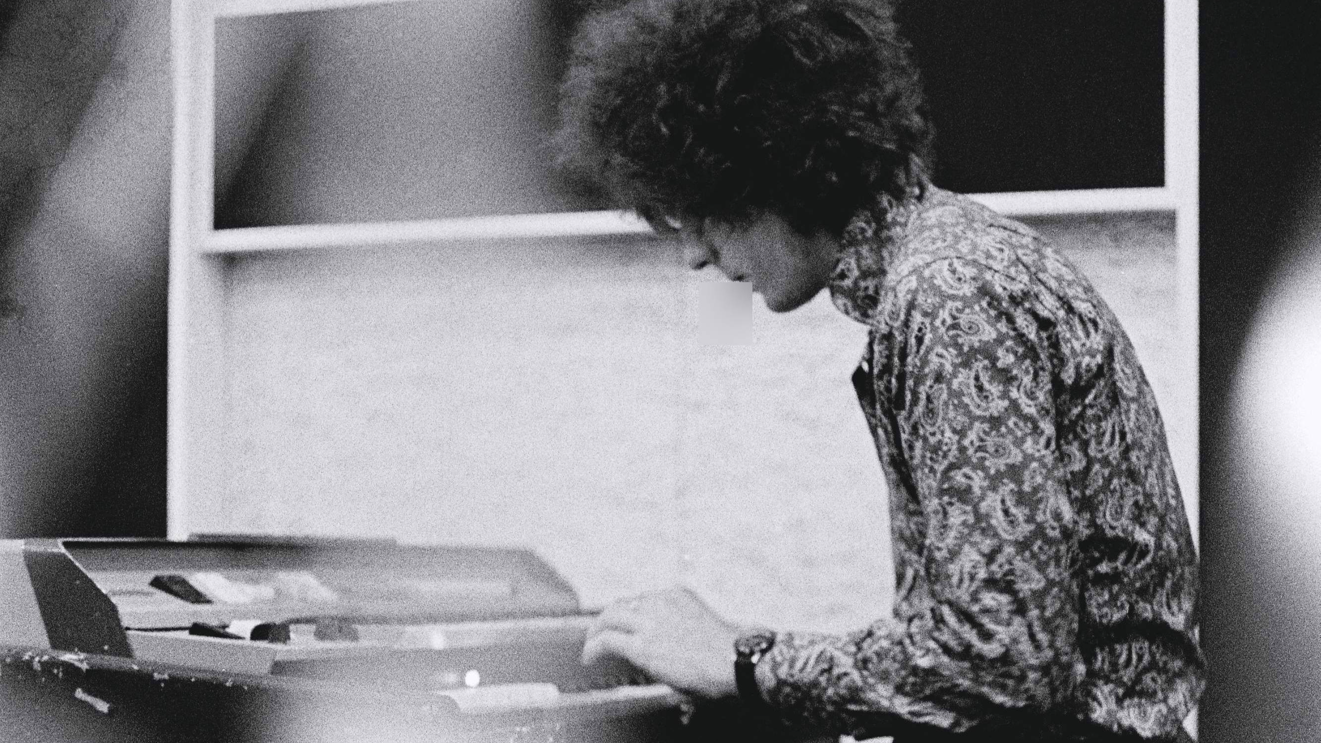 Syd Barrett playing keyboards