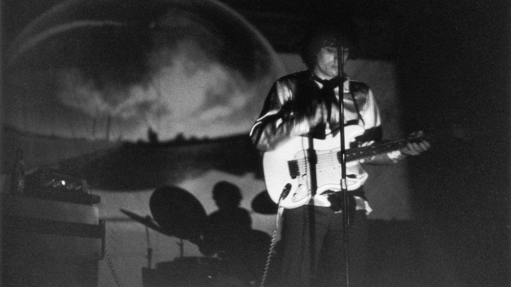 Syd Barrett, leader of British psychedelic rock group Pink Floyd