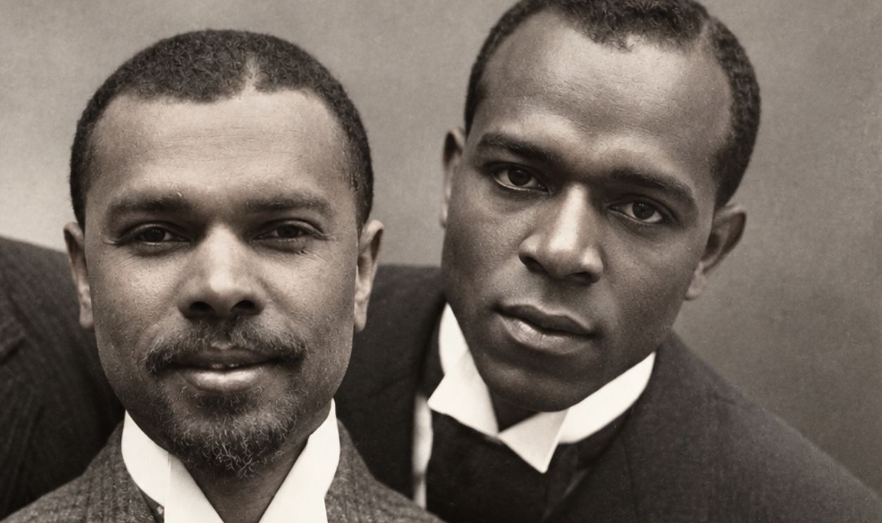 Portrait of composers and producers Bob Cole, James Weldon Johnson, and J. Rosamond Johnson