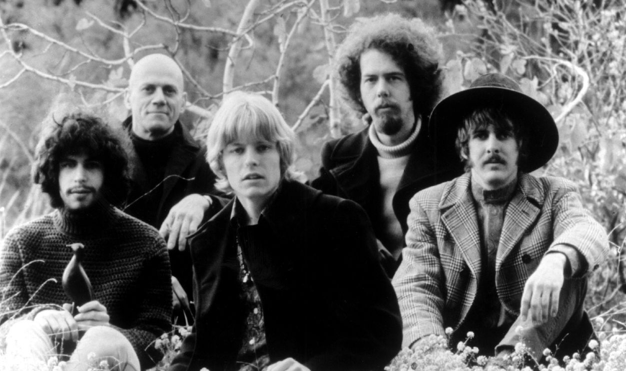 Getty Images - 74031760 - Members of the rock band Spirit (L-R Randy California, Ed Cassidy, Mark Andes, John Locke and Jay Ferguson) pose for an Ode records publicity shot circa 1968 portrait in Los Angeles California.