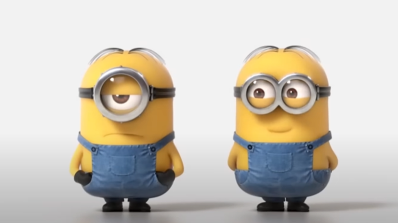 Screenshot of the animated movie Minions