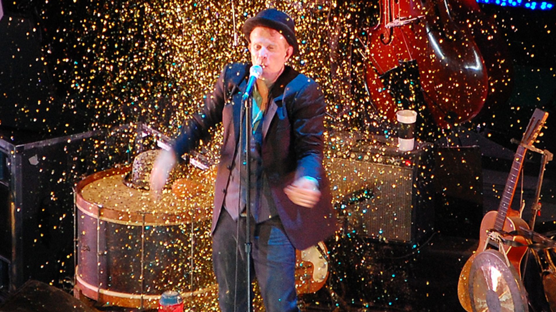 Tom Waits in concert on July 21, 2008 in Prague