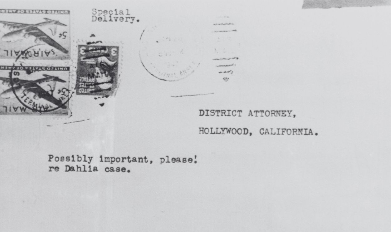 Possible Clue In Black Dahlia' Case. Los Angeles police authoritie