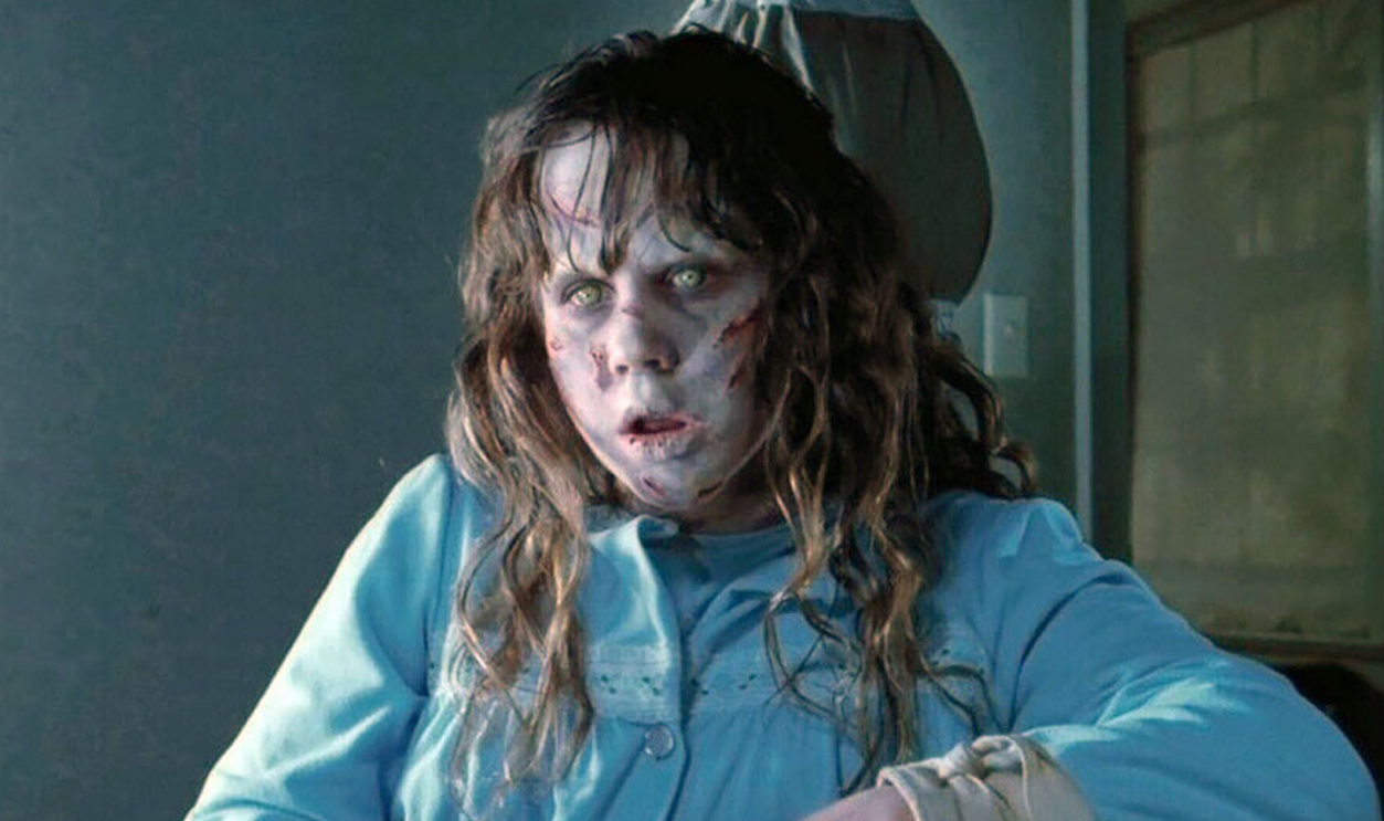 Screenshot of Linda Blair as Regan MacNeil in The Exorcist (1973)